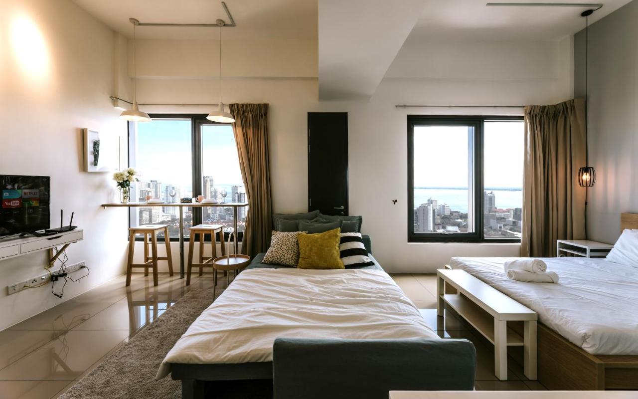 Muji Studio 2 - Seaview At 218 Tropicana Near Komtar Food Heaven With Netflix & Tv Box George Town Exteriér fotografie